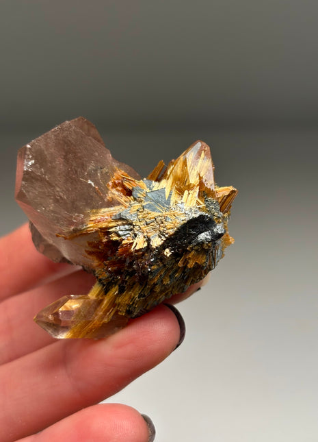 Quartz with Rutile and Hematite - from Novo Horizonte