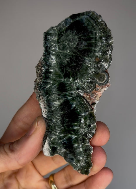 High Grade Chatoyant Green Seraphinite