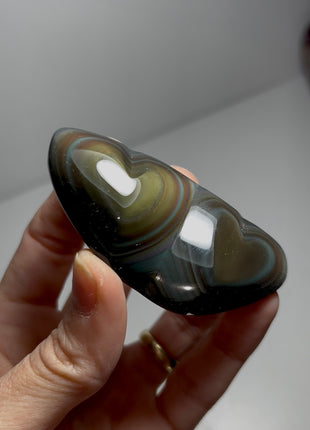Rainbow Obsidian Hearts 🌈