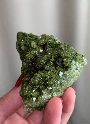 Forest Epidote with Quartz  🌲