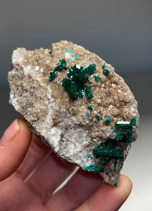 Green Dioptase on Matrix