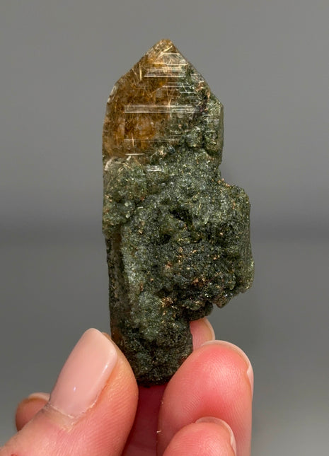 Sweet ! Rutile Green Chlorite Quartz - From Himachal Pradesh, Himalayas