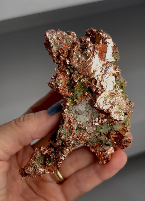 Copper Ore with Quartz and Epidote - From Keweenaw Peninsula, Michigan PM1579