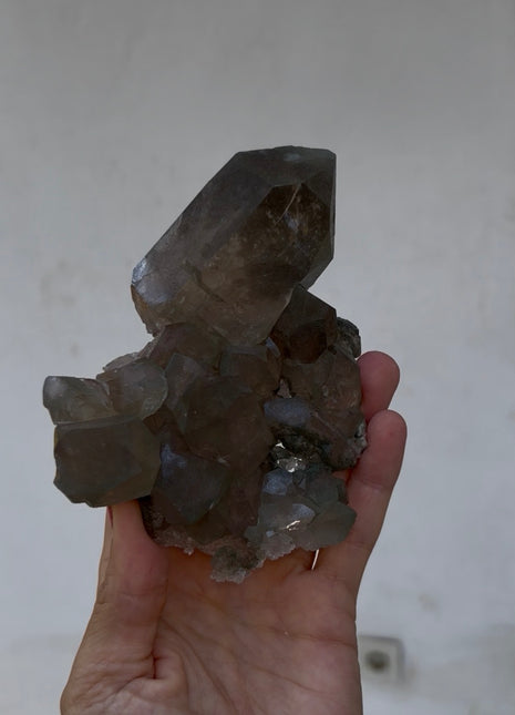 Rare ! Smoky Green Chlorite Quartz - From Chamonix, French Alps