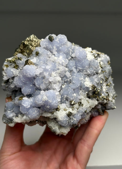 Rare ! Blue Dolomite with Pyrite Collection # 288