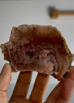 Unusual ! Amethyst after Chalcedony Specimen PM1314
