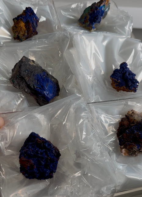 6 Pieces ! Blue Azurite Lot