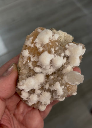 New ! Okenite Snowballs with Orange Stilbite