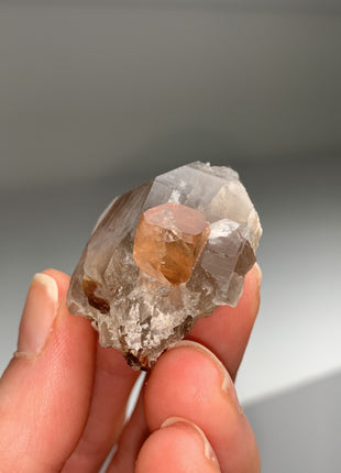 New Arrival ! Orange Topaz with Smoky Quartz