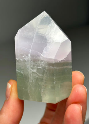 Pastel Colors ! Lavender Green Yttrium Fluorite Tower