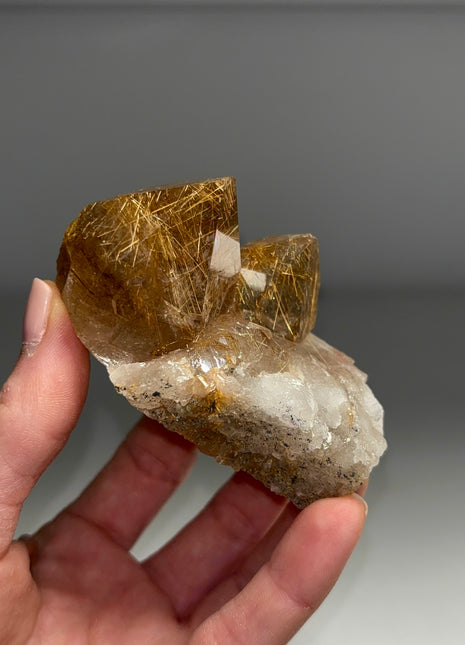 Golden Rutile Quartz from Brazil