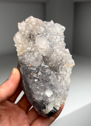 Rare ! Cumberland Habit Quartz on Blue Fluorite