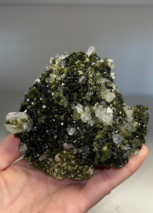 Extra Dark Forest Epidote with Quartz