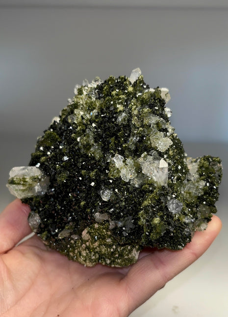 Extra Dark Forest Epidote with Quartz