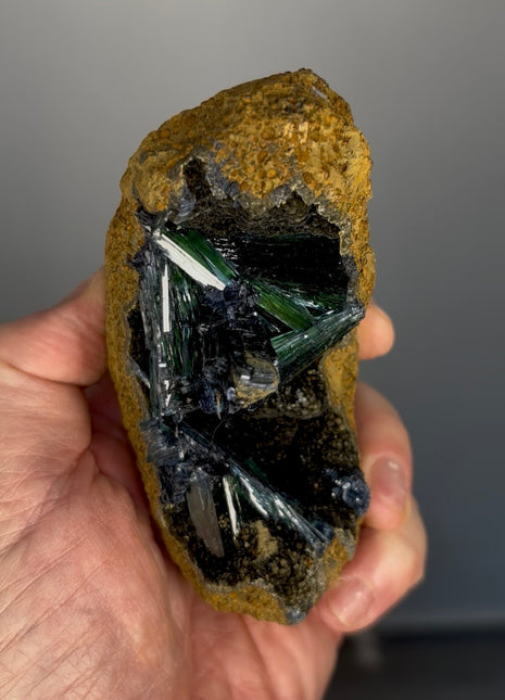 Amazing ! Green Vivianite Geode - From Brazil