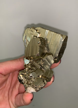 Aesthetic Pyrite Specimen - 408 Grams ! From Huanzala, Peru