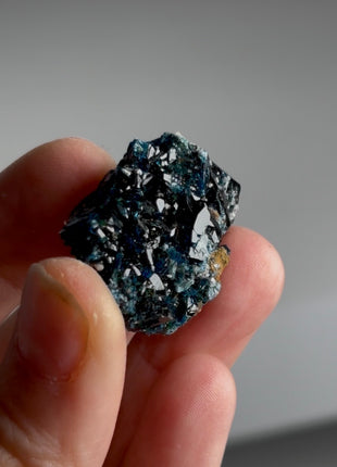 Blue Lazulite with Quartz from Rapid Creek, Canada