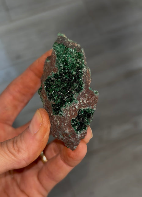 Rare ! Green Brochanthite Geode