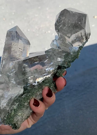 Stunning ! Green Chlorite Quartz - From Himachal Pradesh *