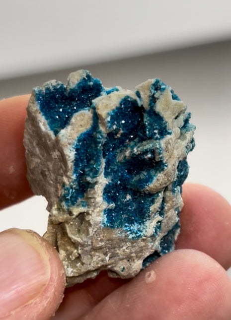 New Arrival ! Blue Veszelyite Specimen PM0387