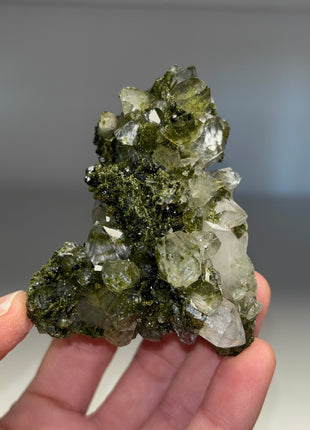 Forest Epidote with Quartz