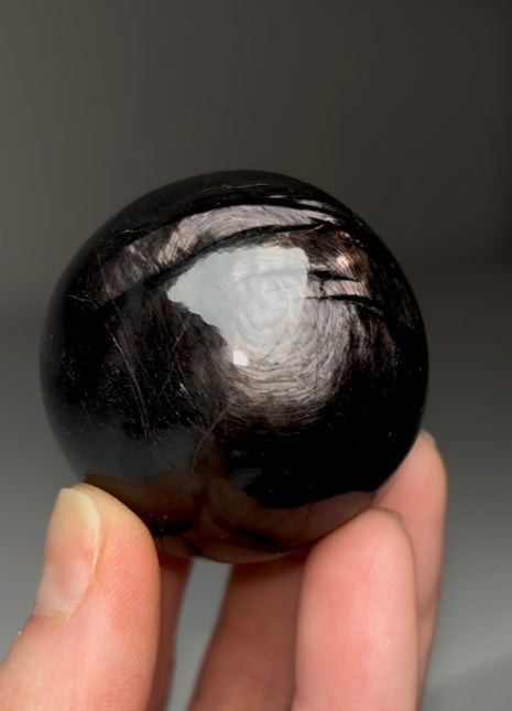 Flashy Hypersthene Sphere