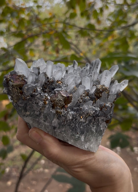 Our Finest ! Quartz with Chalcopyrite and Galena Collection # 640