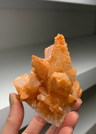 New ! Orange Calcite with secondary crystallization