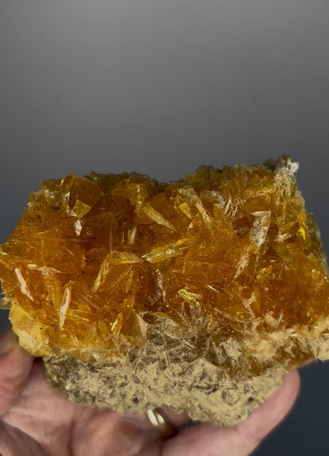 Golden Selenite from Peru