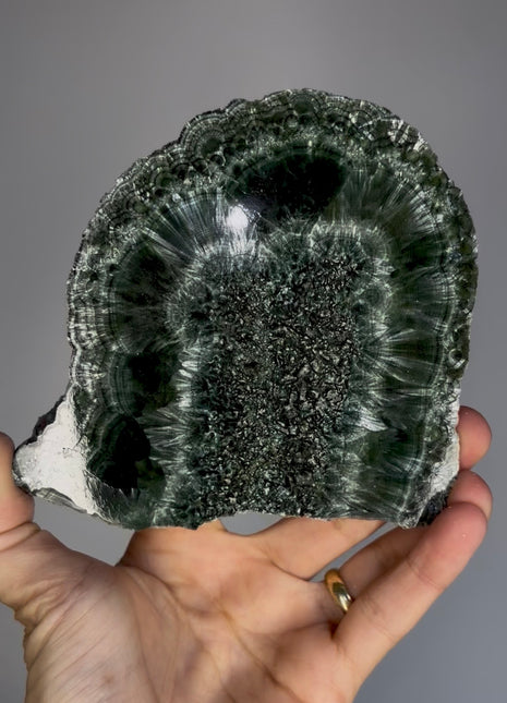 High Grade Chatoyant Green Seraphinite