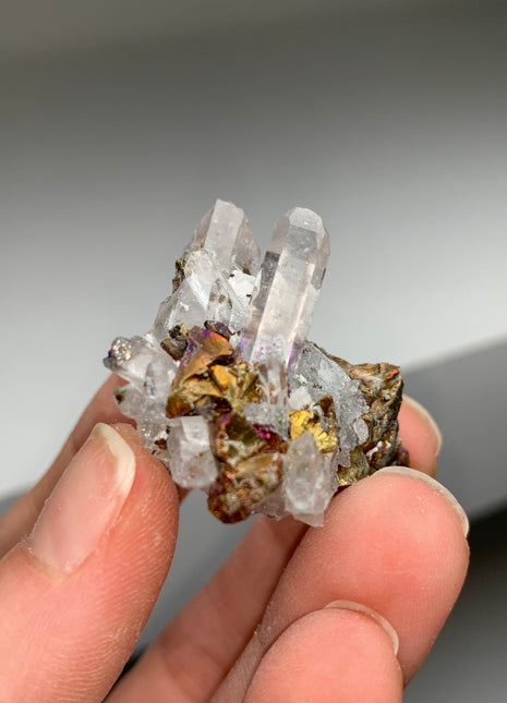 Wow ! Chalcopyrite with Quartz - From Baisha Copper mine