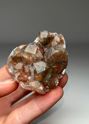 Red Calcite with Chalcopyrite