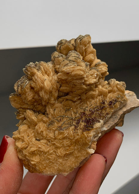 Yellow Barite Flower with Sparkly Pyrite 🔥