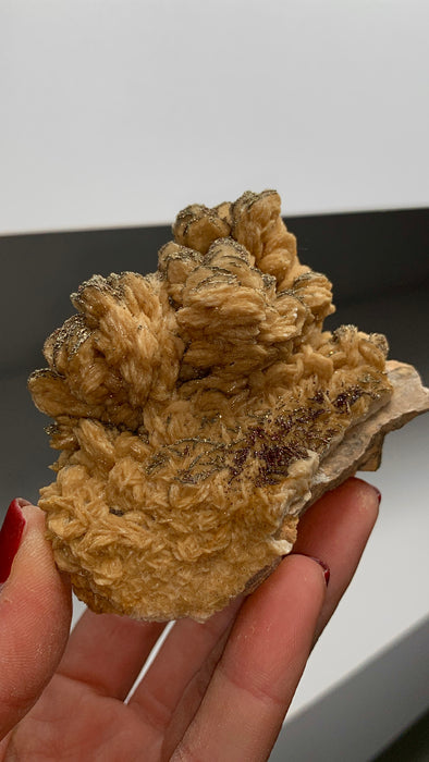 Yellow Barite Flower with Sparkly Pyrite 🔥