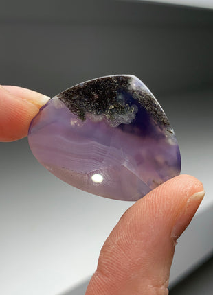 Green Moss in Purple Chalcedony !