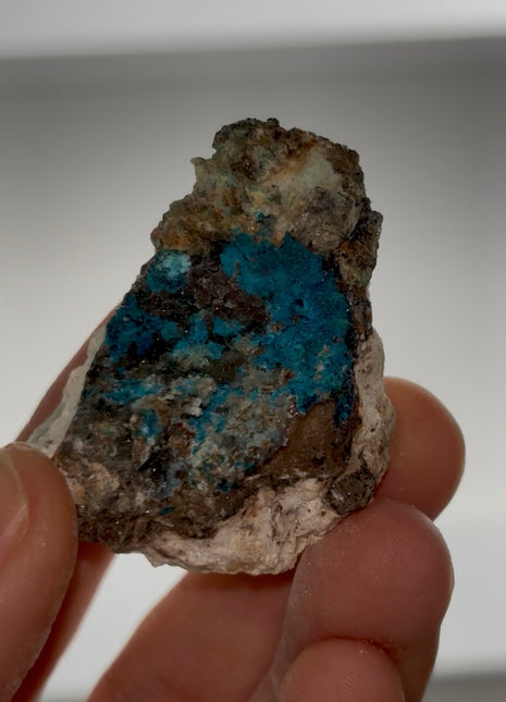 New Arrival ! Blue Veszelyite Specimen PM0486
