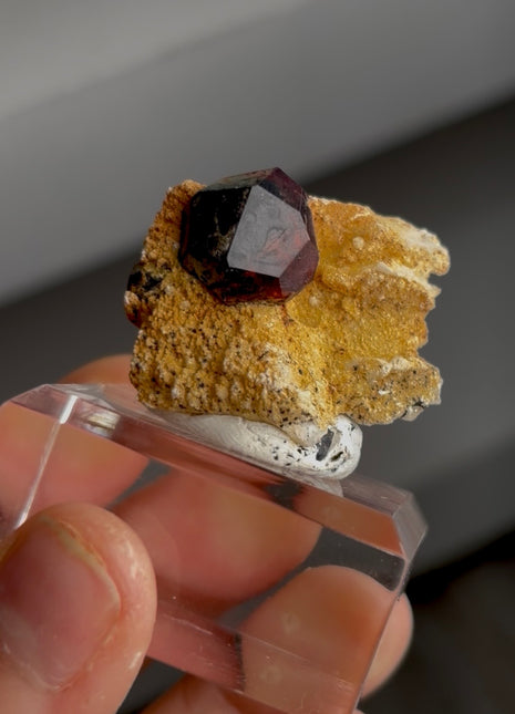 Red Garnet with Feldspar PM0379