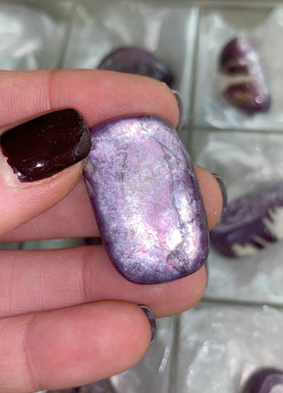 High Grade Flashy Lepidolite Lot - 12 Pieces !