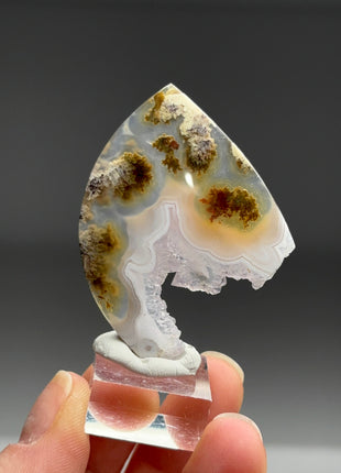 Pink Banded Flower Agate