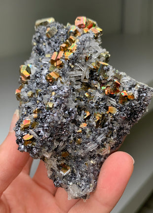 Very High Grade Pyrite, Silvery Galena with Quartz