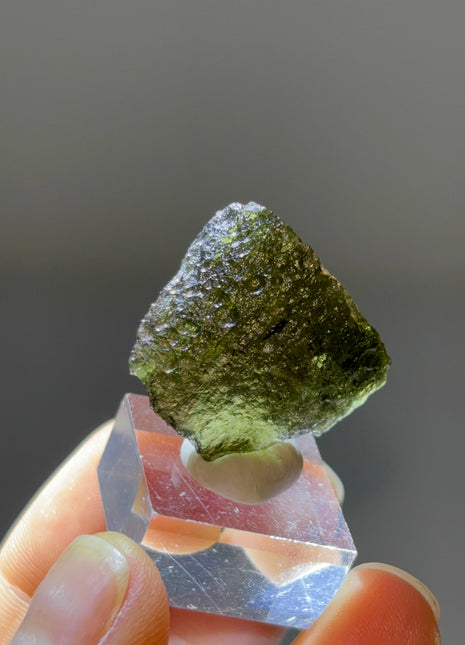 Green Moldavite from Czech Republic