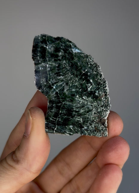 High Grade Chatoyant Green Seraphinite