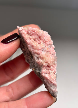 9 Pieces ! Pink Rhodocrosite with Quartz Lot