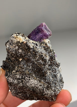 Rare Purple Sapphire with Biotite - From Madagascar