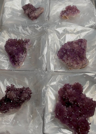 6 Pieces ! Amethyst Flowers Lot From Alacam Mine