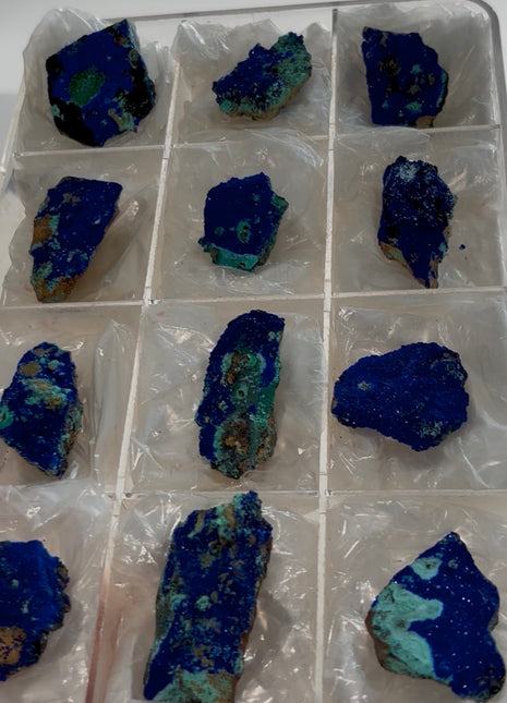 12 Pieces ! Incredible Blue Azurite Lot