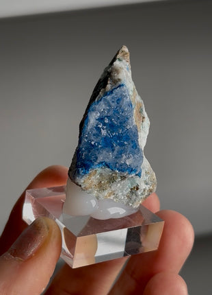Blue Shattuckite with Quartz from Namibia