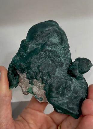 Both-sided ! Malachite with Quartz PM1498