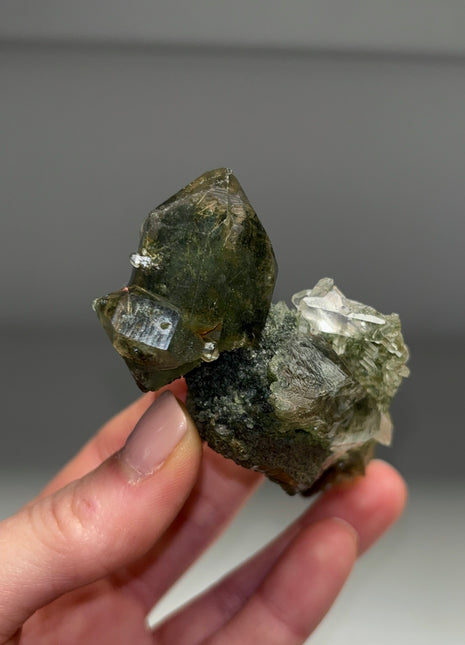 Rutile Green Chlorite Quartz - From Himachal Pradesh, Himalayas