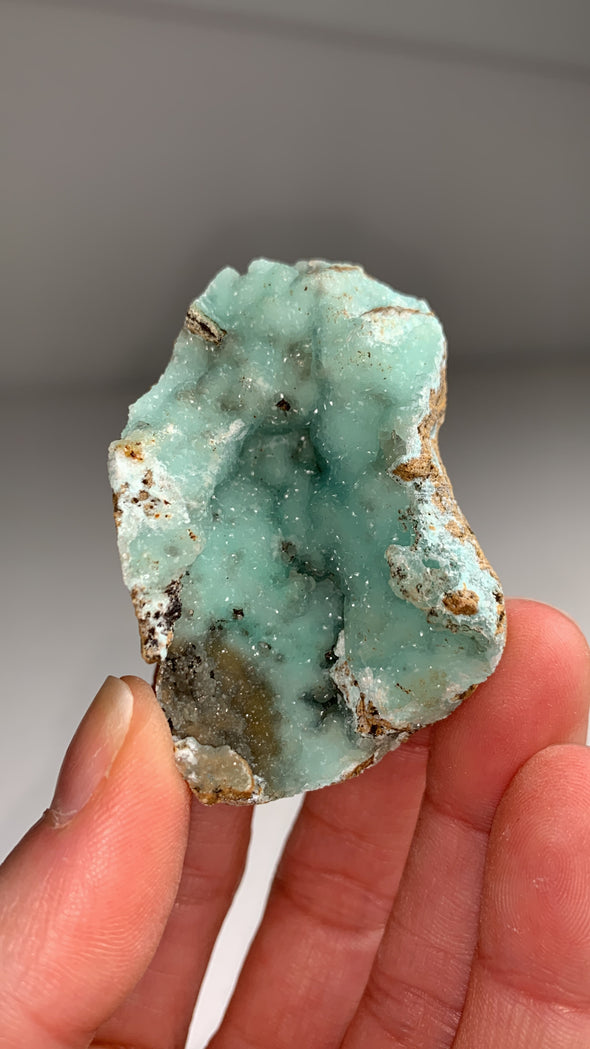 Rare Blue Green Smithsonite - M’Fouadi, Congo